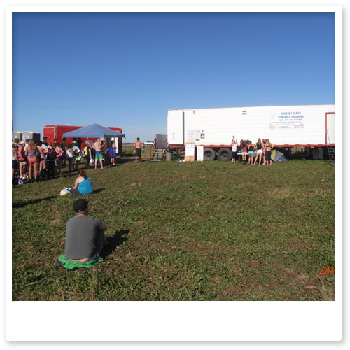 Line for Shower trailer